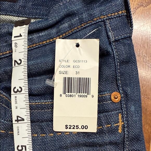 AG Adriano Goldschmied Blue Straight Leg Jeans. Size 31.  NWT. Y2K vintage - Picture 3 of 8